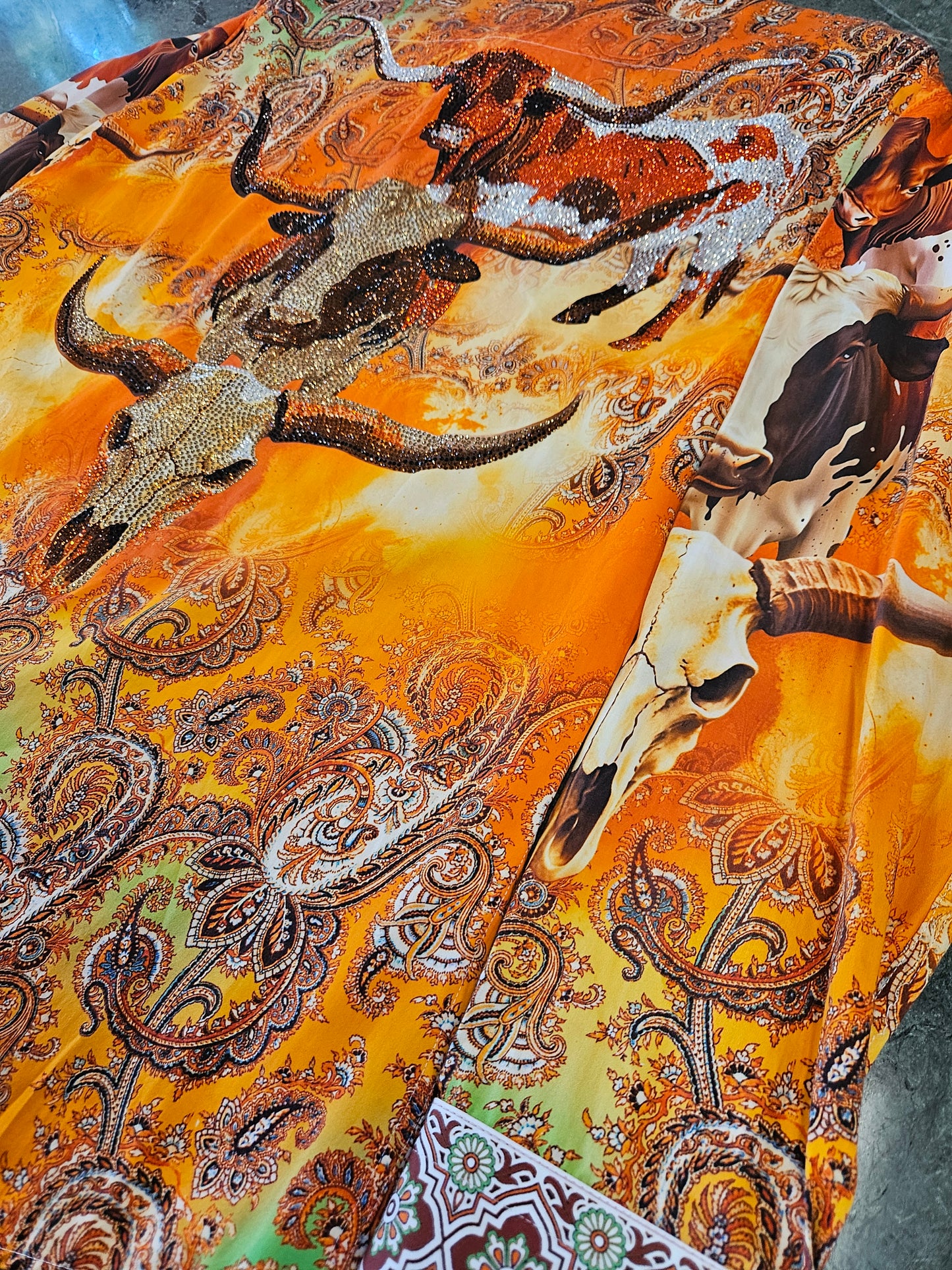 BARABAS Men's Bull Horn Western Rhinestone Shirt – Galgani Menswear