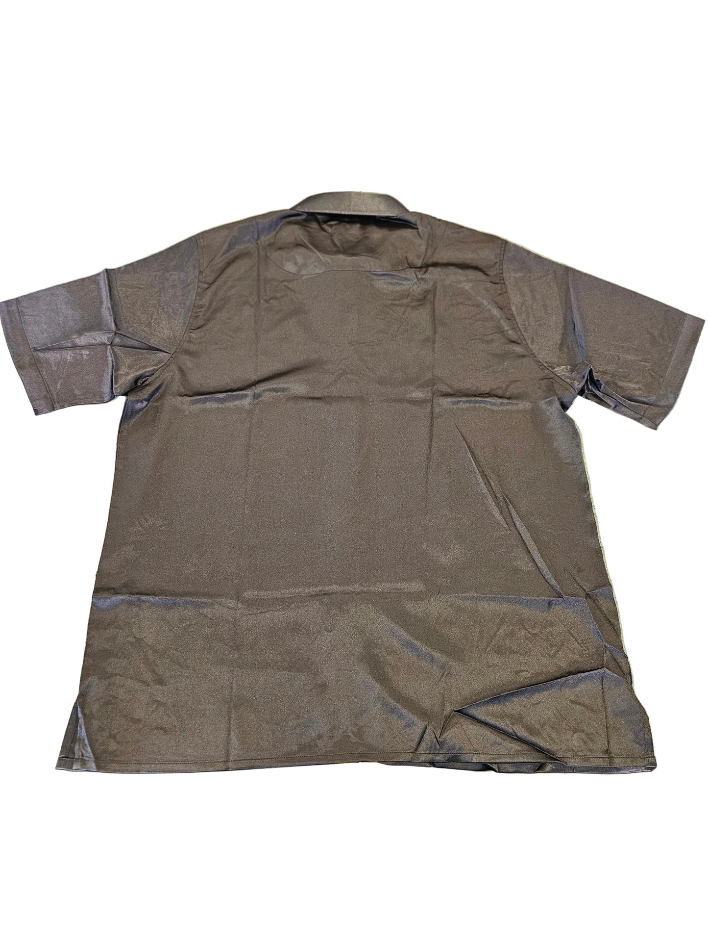 PRESTIGE Men's Rhinestone Short Sleeve Button-Up Shirt