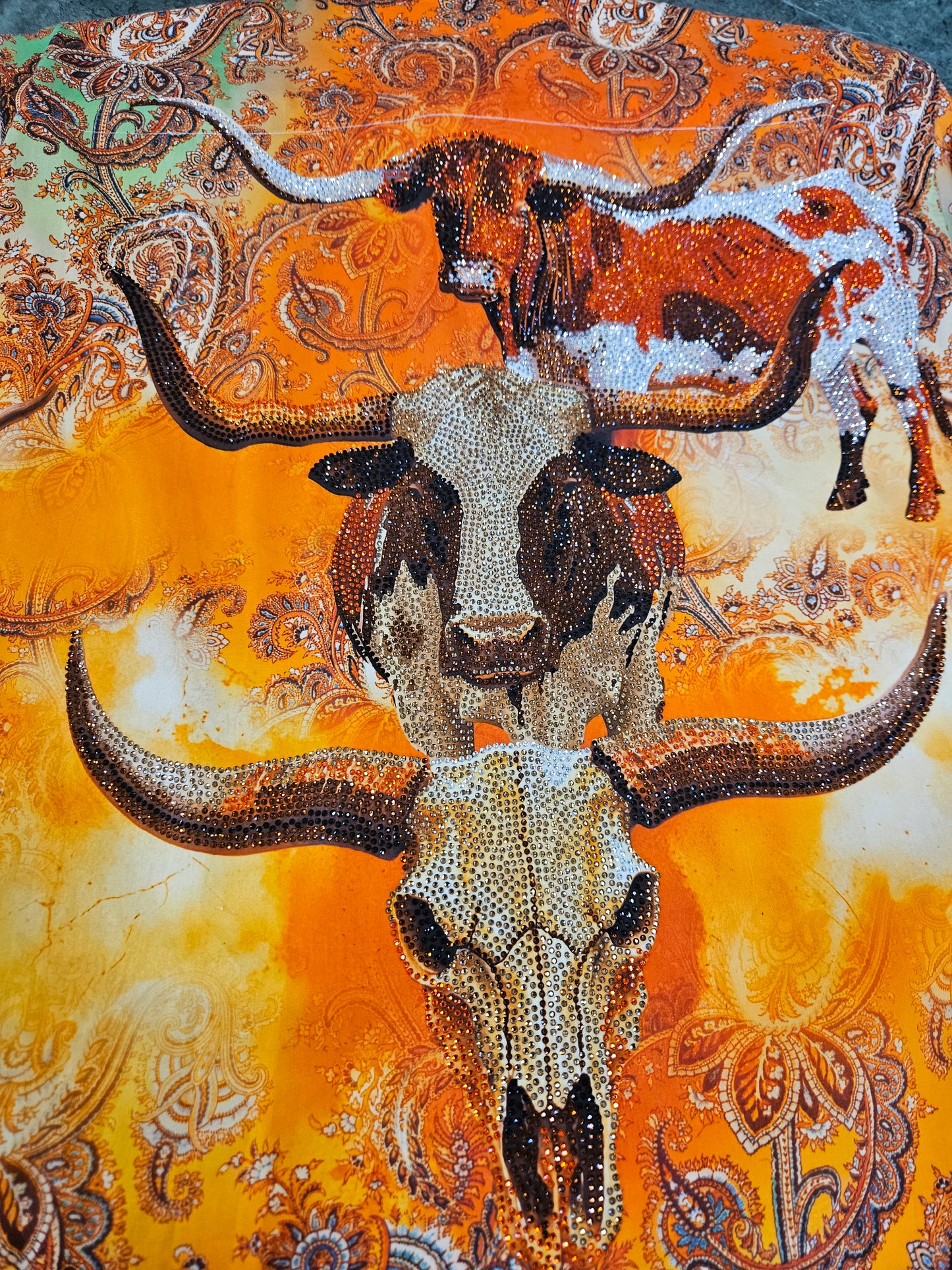 BARABAS Men's Bull Horn Western Rhinestone Shirt – Galgani Menswear